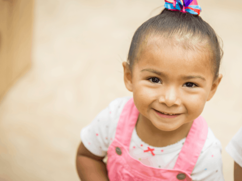 Little girl smiling