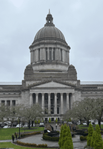 Photo of the Capitol Building in Olympia, Washington from Winter 2024/25.